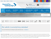 Tablet Screenshot of beyondtheleadingedge.com